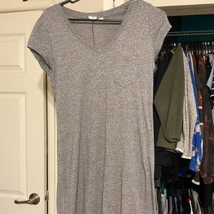 V-Neck Pocket Tee Dress